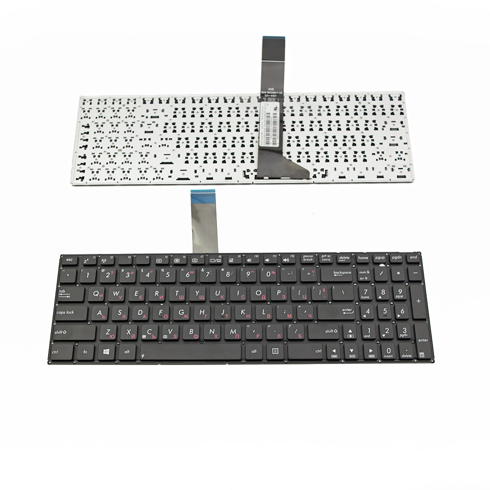Клавиатура за ASUS A550 F550 K550 X550 BLACK WITHOUT FRAME US с КИРИЛИЦА